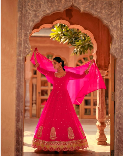 The Most Amazing Pink Salwar Suits for Festive and Wedding Occasions 2 Pink Sharara